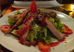 Duck salad at Pirata, Puerto de Soller